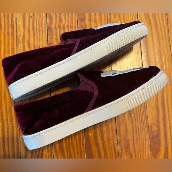 Soludos Llama Burgundy Velvet Shoes- 7.5 - Picture 3 of 7